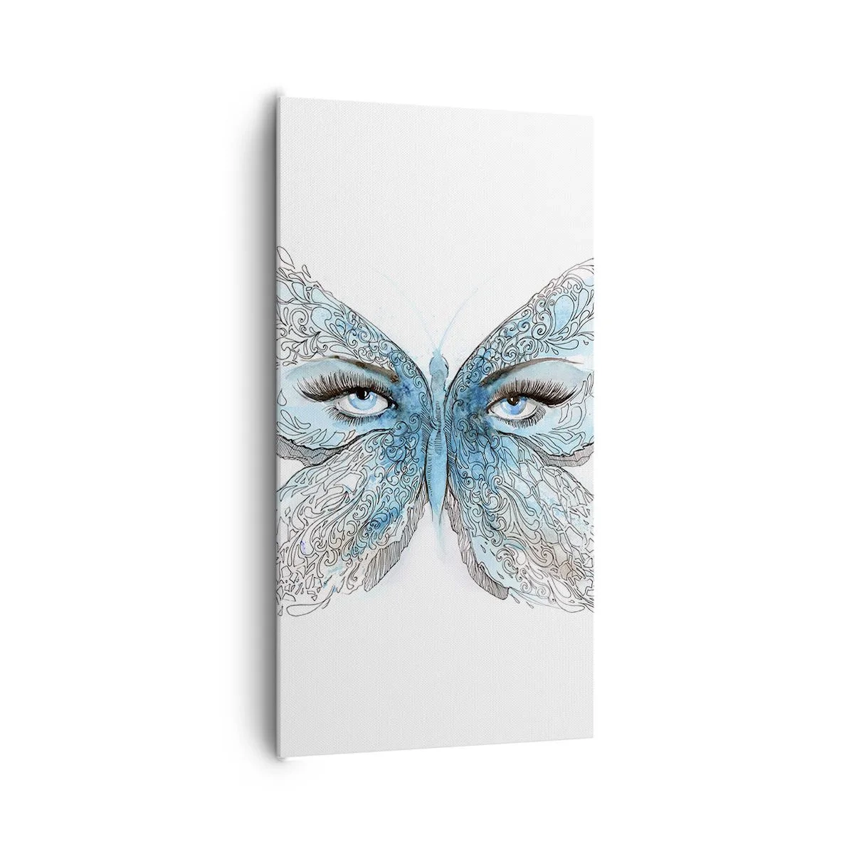 Impression sur toile - Image sur toile - Mésange bleue Eros - 65x120 cm