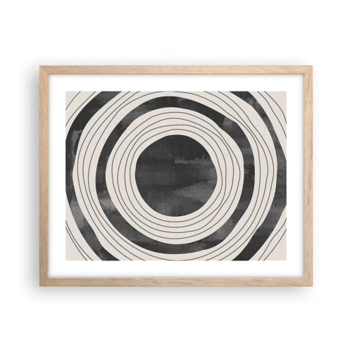 Affiche dans un chêne clair - Poster - Droit au but - 50x40 cm