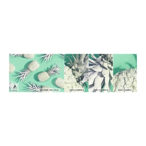 Échantillon de Papier Peint Autocollant Deluxe Sticker - Ils se combinent très bien avec la menthe - Abstraction, Ananas, Morceau - 100x30 cm