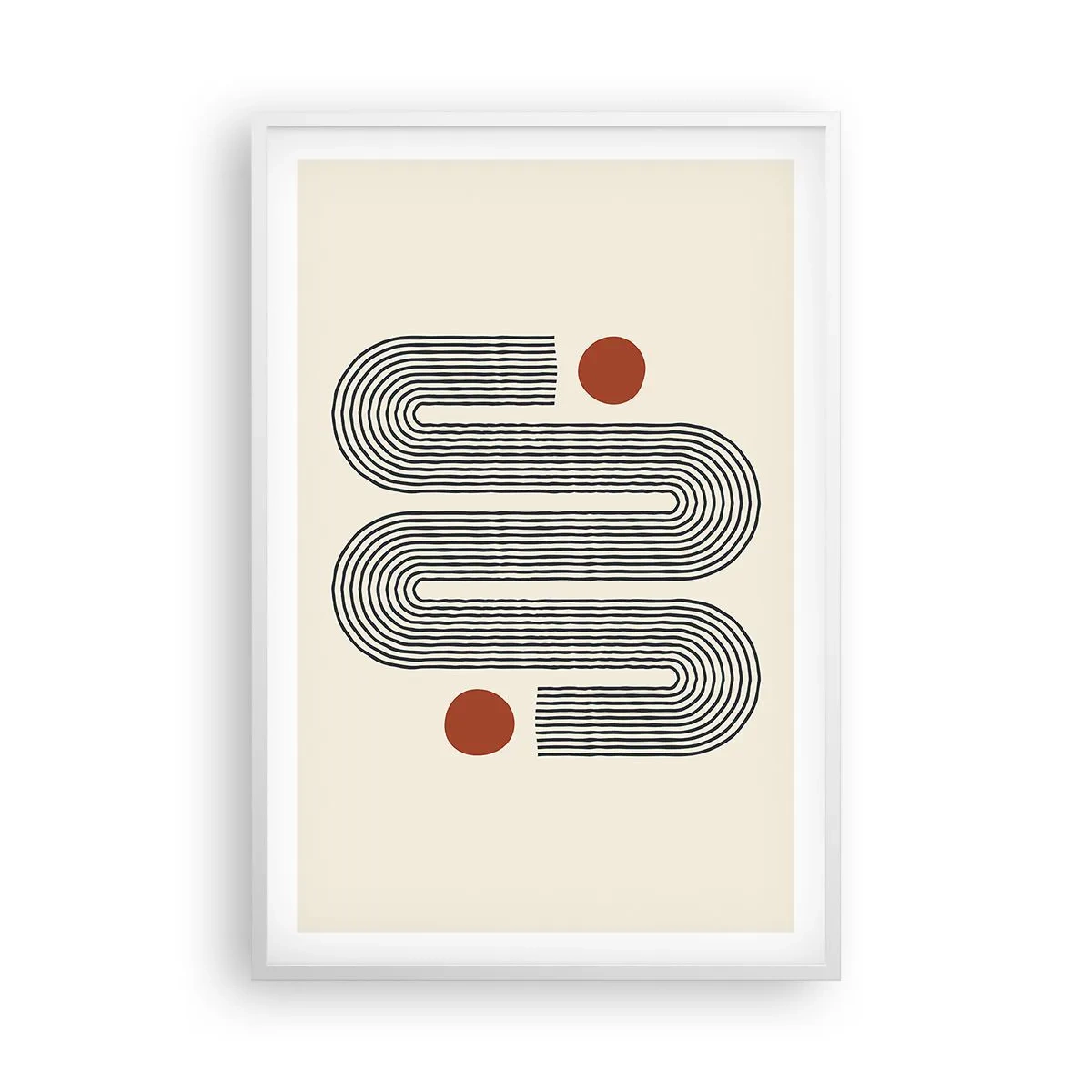 Affiche dans un cadre blanc - Poster - Du début à la fin - 61x91 cm