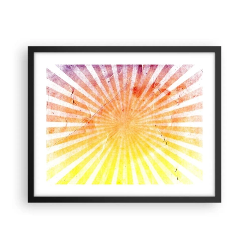 Affiche dans un cadre noir - Poster - Levant et couchant - 50x40 cm