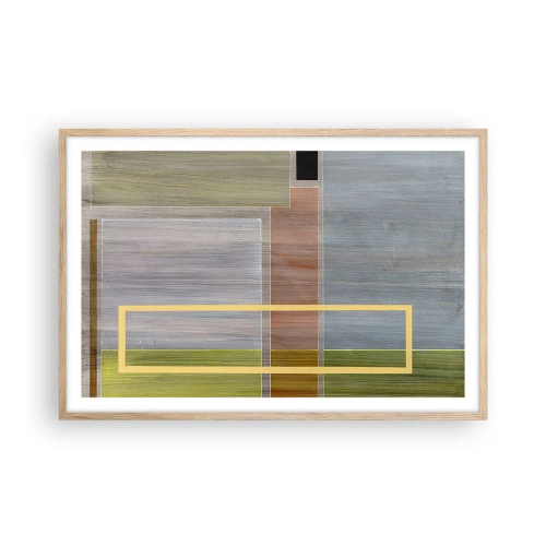 Affiche dans un chêne clair - Poster - Simple et calme - 91x61 cm