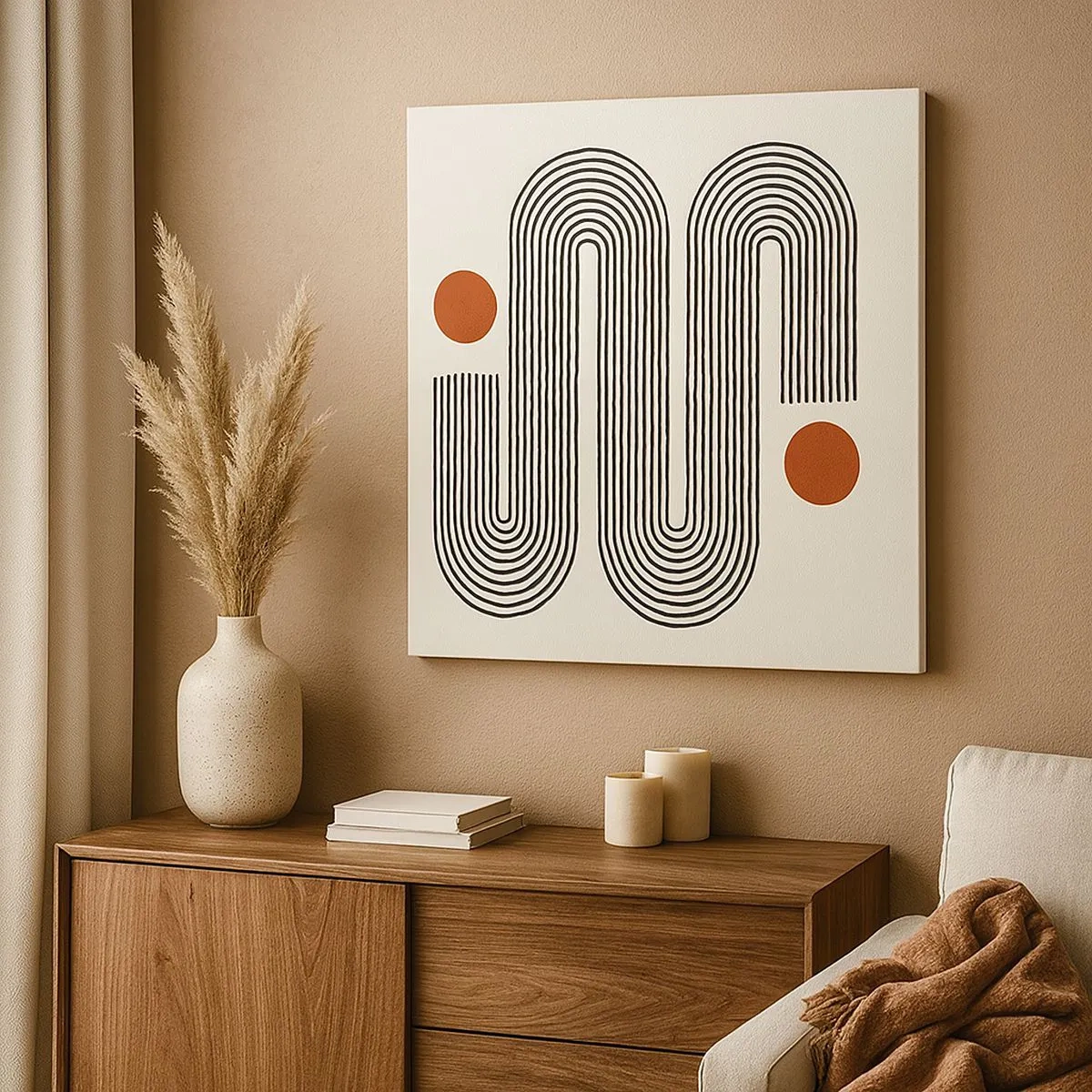 Impression sur toile - Image sur toile - Du début à la fin - 30x30 cm