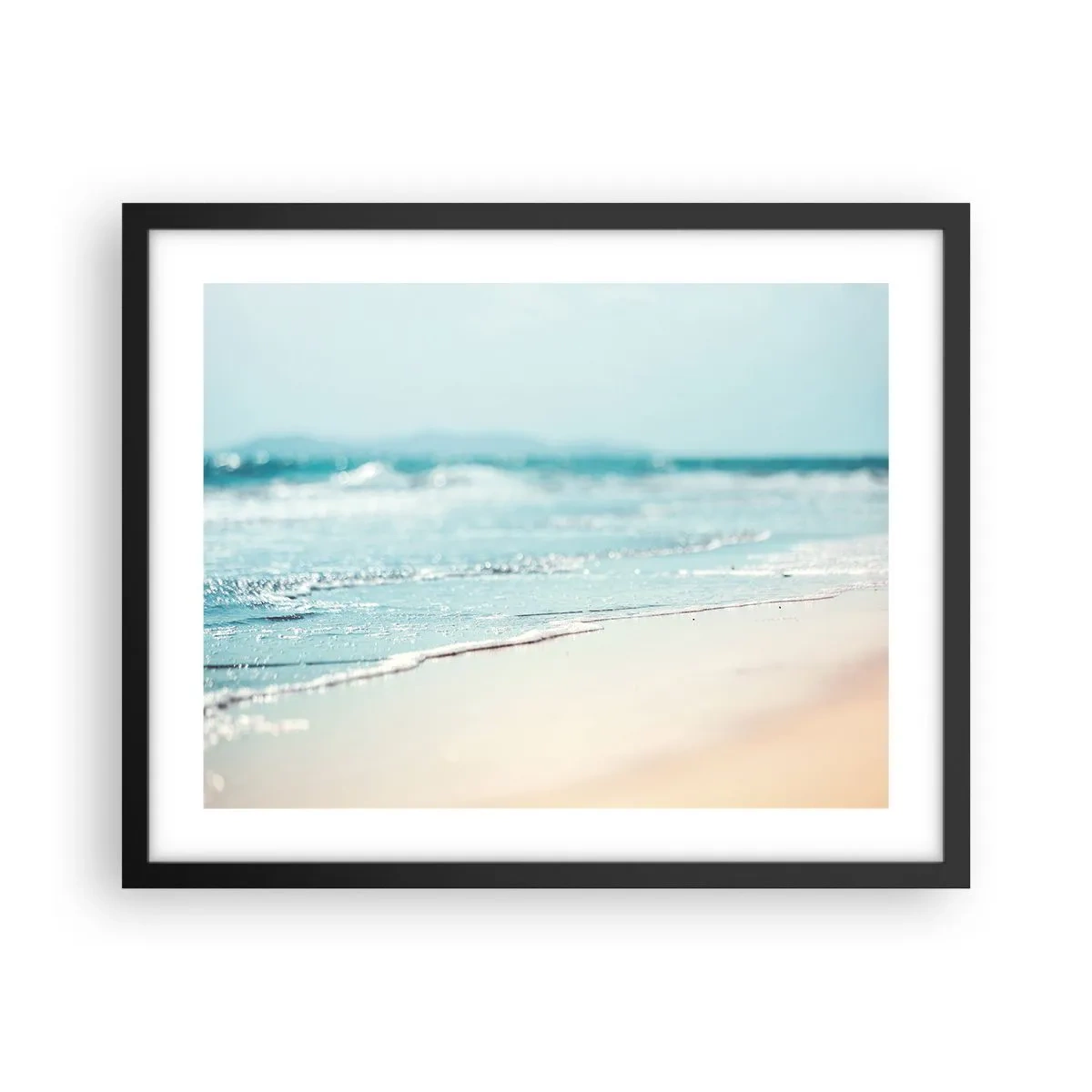 Affiche dans un cadre noir - Poster - Chaleur et bruissement - 50x40 cm