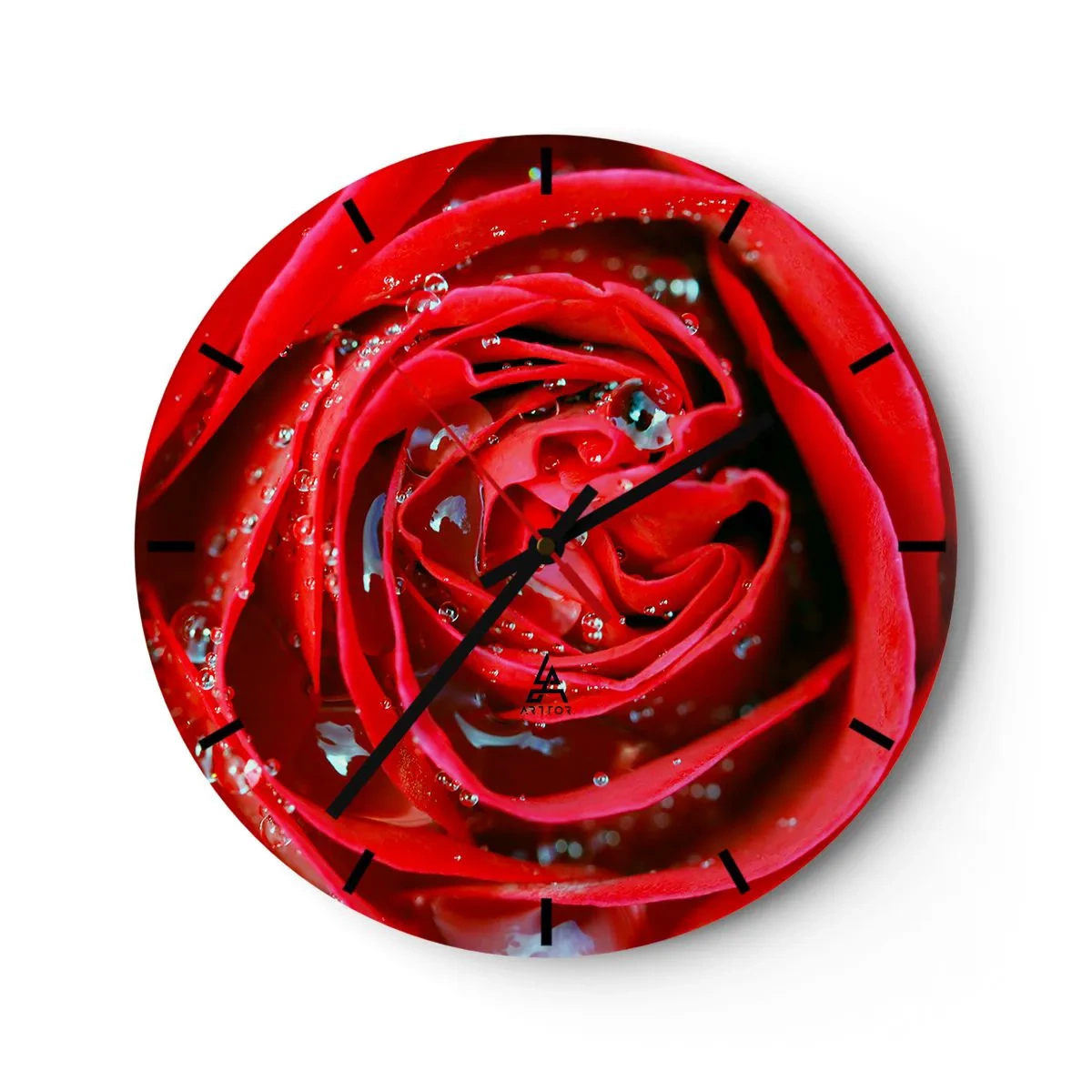 Horloge murale - Pendule murale - Dans les gouttes de rosée - 40x40 cm