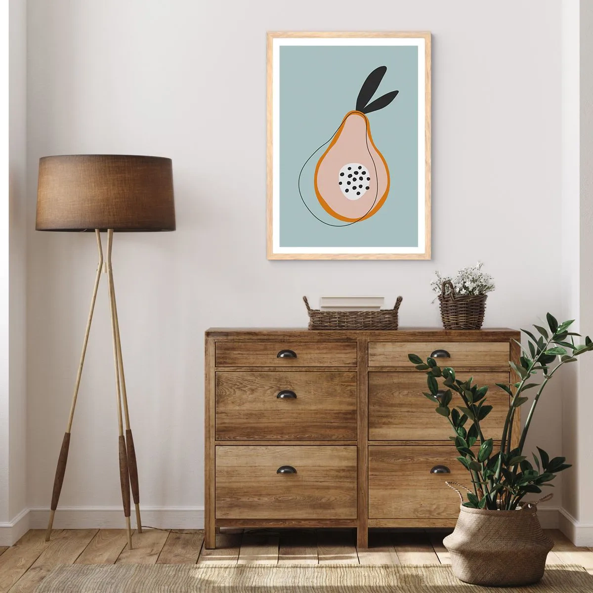 Affiche dans un chêne clair - Poster - Pénétrer la nature des choses - 40x50 cm