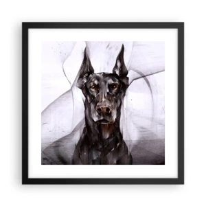 Affiche dans un cadre noir - Poster - Né noble - 40x40 cm
