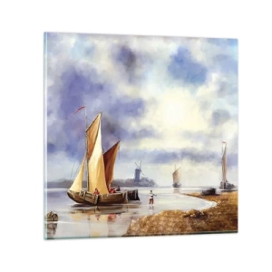 Impression sur verre - Image sur verre - Retour de marin - 40x40 cm