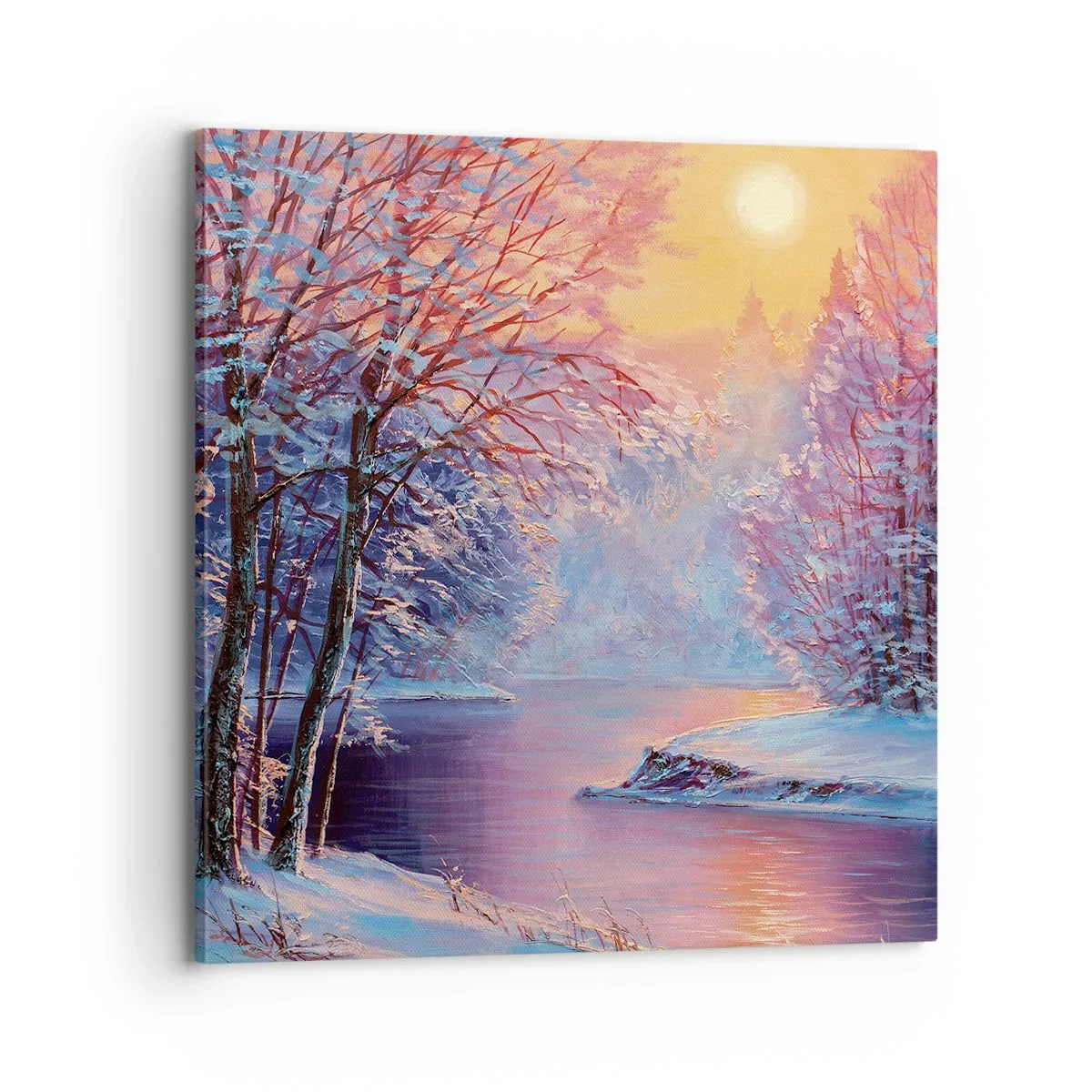 Impression sur toile - Image sur toile - Couleurs d'hiver - 70x70 cm