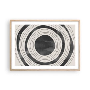 Affiche dans un chêne clair - Poster - Droit au but - 70x50 cm