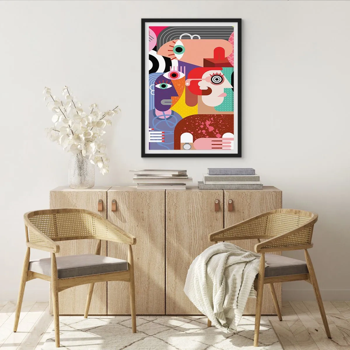 Affiche dans un cadre noir - Poster - Nous par M. Picasso - 40x50 cm