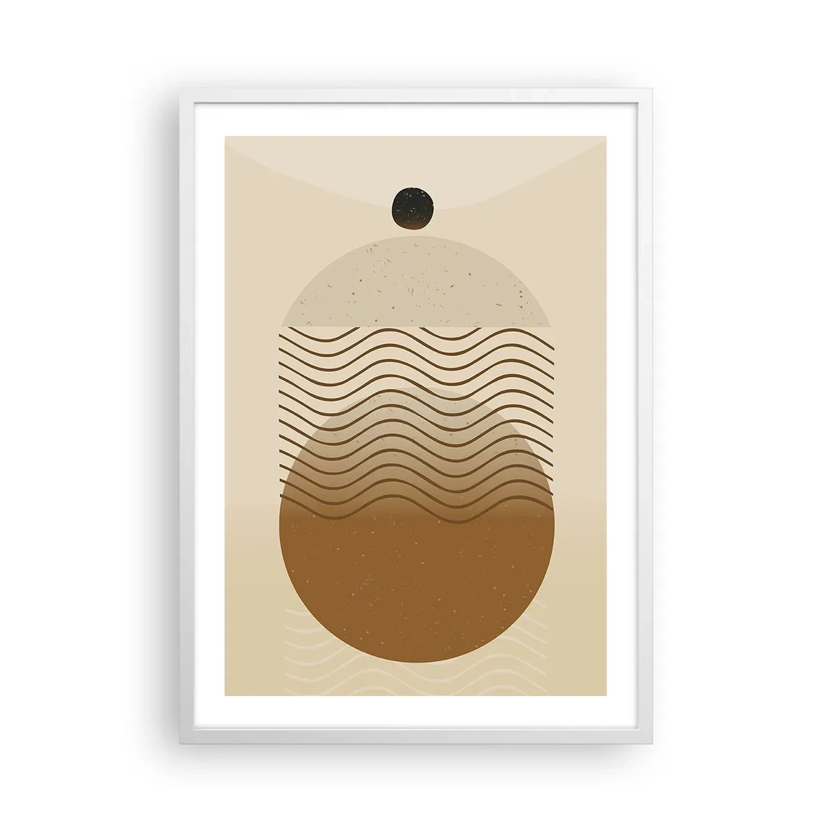 Affiche dans un cadre blanc - Poster - Sur l'origine des figures géométriques - 50x70 cm