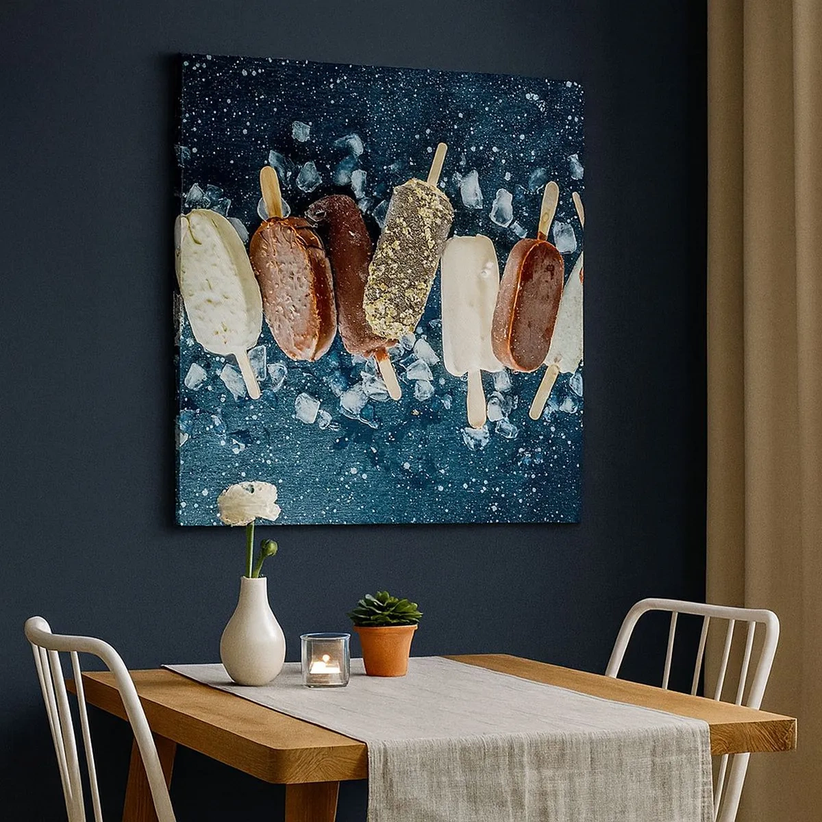 Impression sur toile - Image sur toile - Le goût de l'été chaud - 30x30 cm