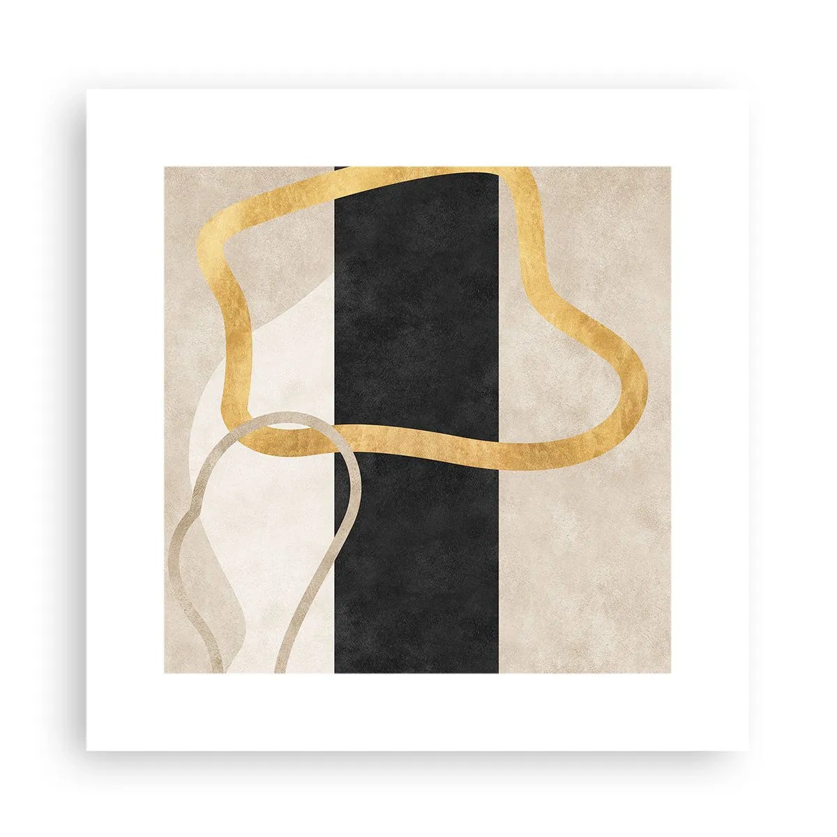 Affiche - Poster - Formes emmellées - 30x30 cm