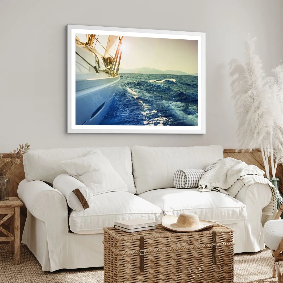 Affiche dans un cadre blanc - Poster - Suite à l'aventure - 91x61 cm