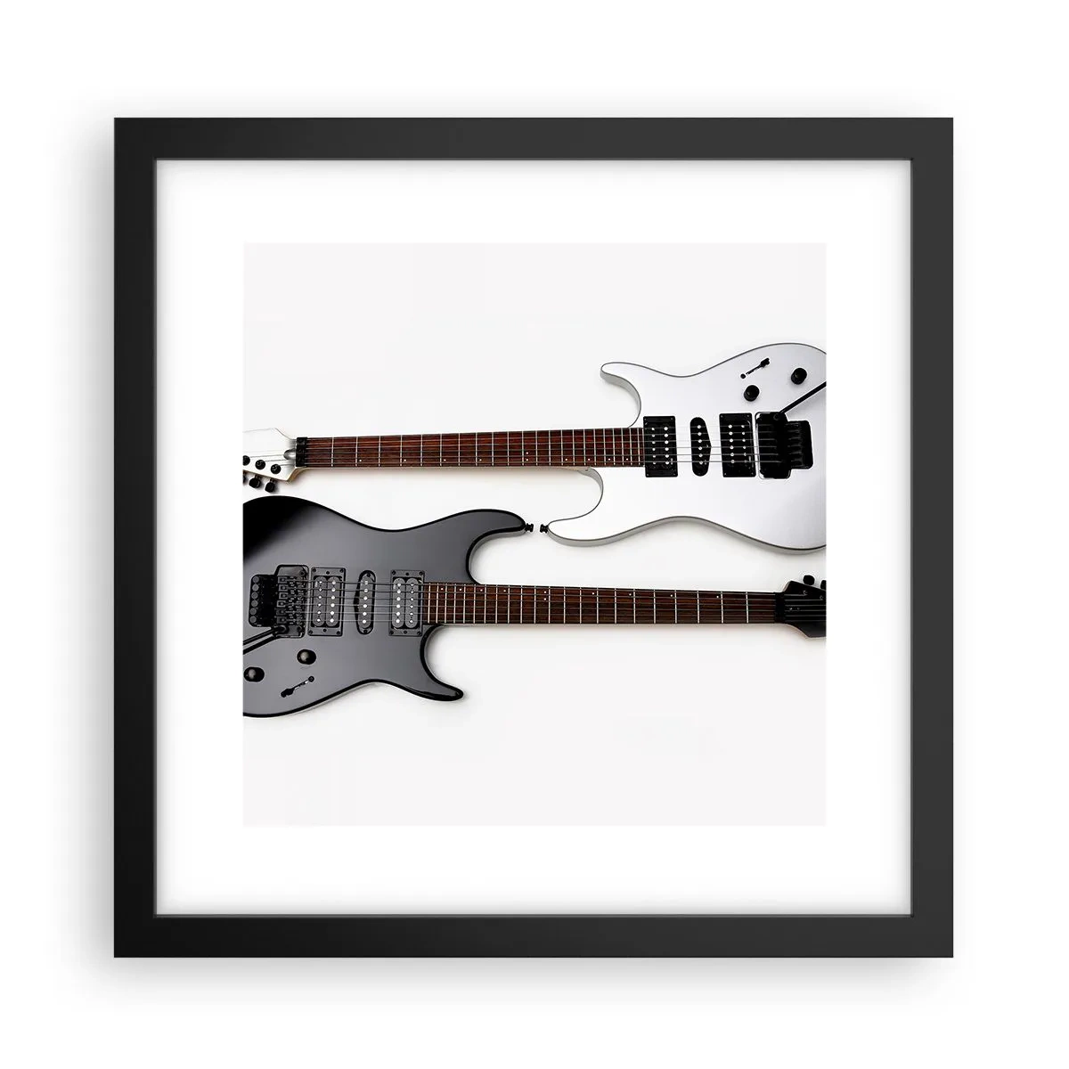 Affiche dans un cadre noir - Poster - Harmonie des formes - 30x30 cm
