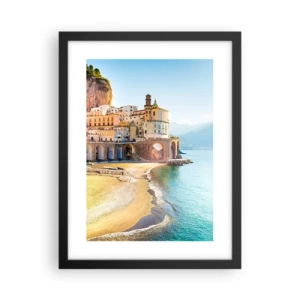 Affiche dans un cadre noir - Poster - La ville est incroyable - 30x40 cm