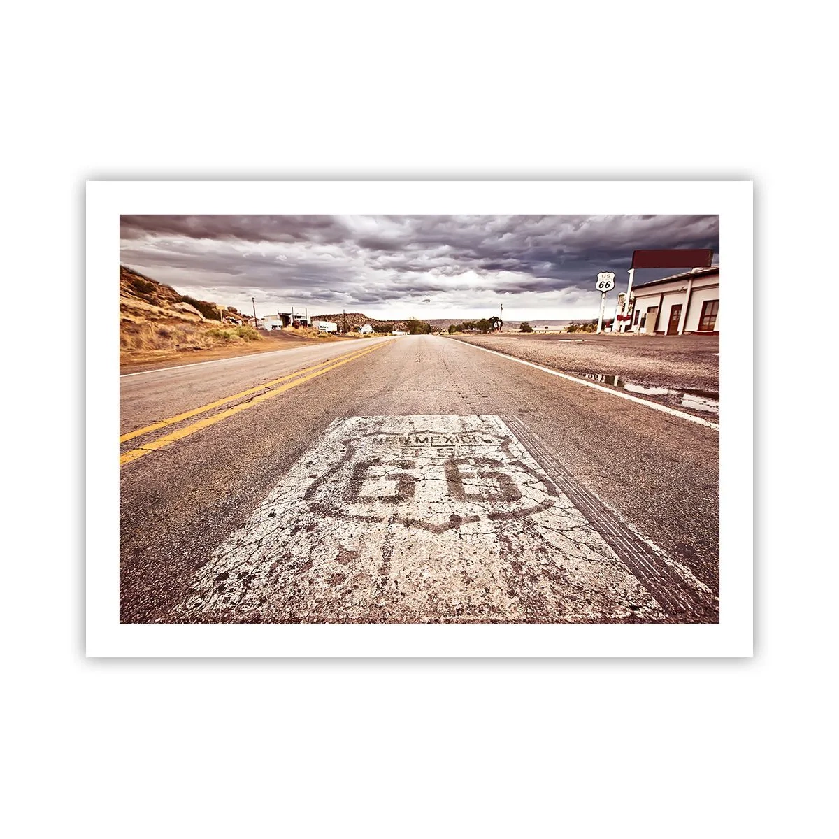 Affiche - Poster - Mother Road - une légende américaine - 70x50 cm