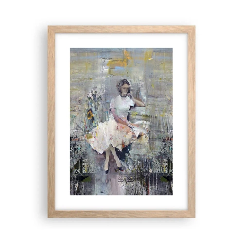 Affiche dans un chêne clair - Poster - Classique et moderne - 30x40 cm