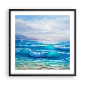 Affiche dans un cadre noir - Poster - Il apporte un soulagement - 50x50 cm