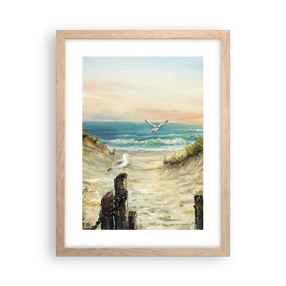 Affiche dans un chêne clair - Poster - Retraite au calme - 30x40 cm