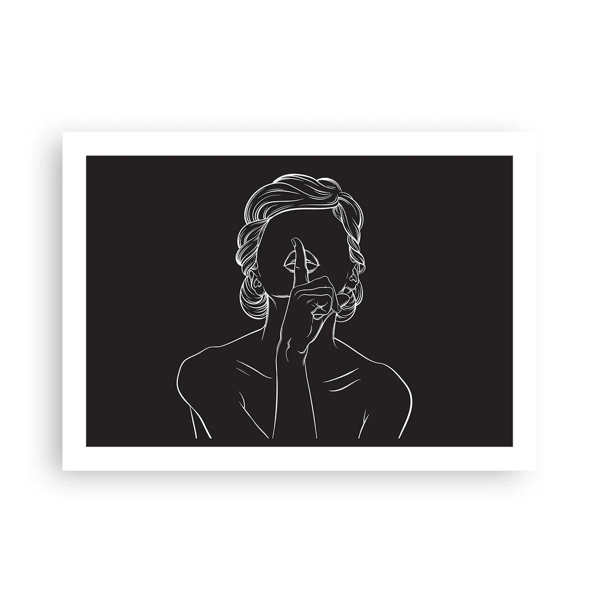 Affiche - Poster - La beauté s'épanouit en silence - 70x50 cm