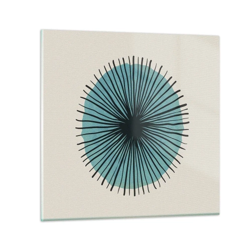 Impression sur verre - Image sur verre - Rayonnant dans l'azur - 70x70 cm