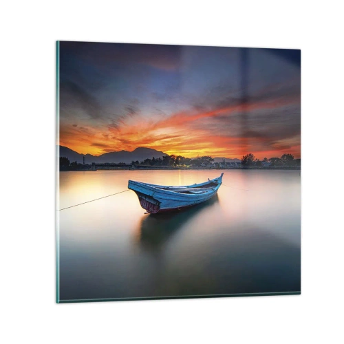 Impression sur verre - Image sur verre - Une bonne nuit arrive - 50x50 cm