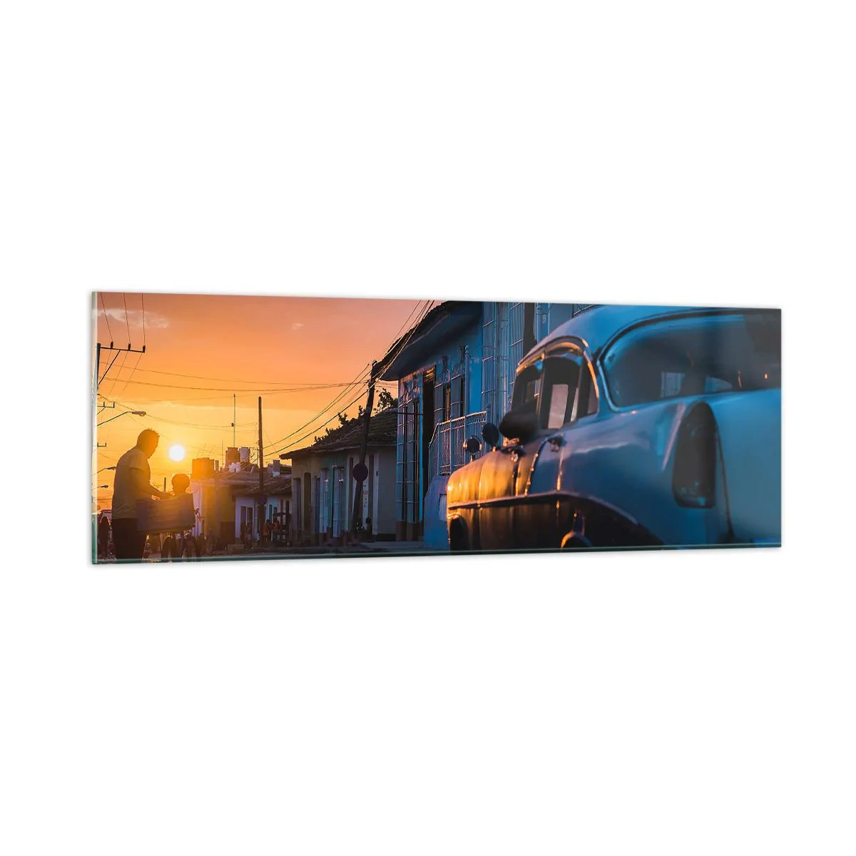 Impression sur verre - Image sur verre - Ici, le temps ralentit - 90x30 cm