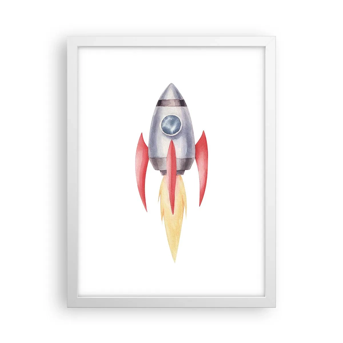 Affiche dans un cadre blanc - Poster - Plus haut, plus vite, plus loin - 30x40 cm