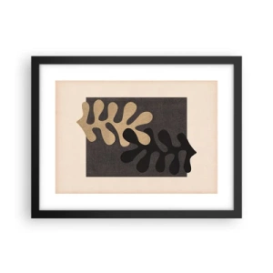 Affiche dans un cadre noir - Poster - Absence et complément - 40x30 cm