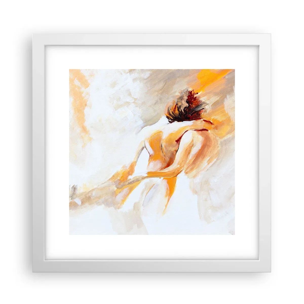 Affiche dans un cadre blanc - Poster - Proximité dans le ciel - 30x30 cm