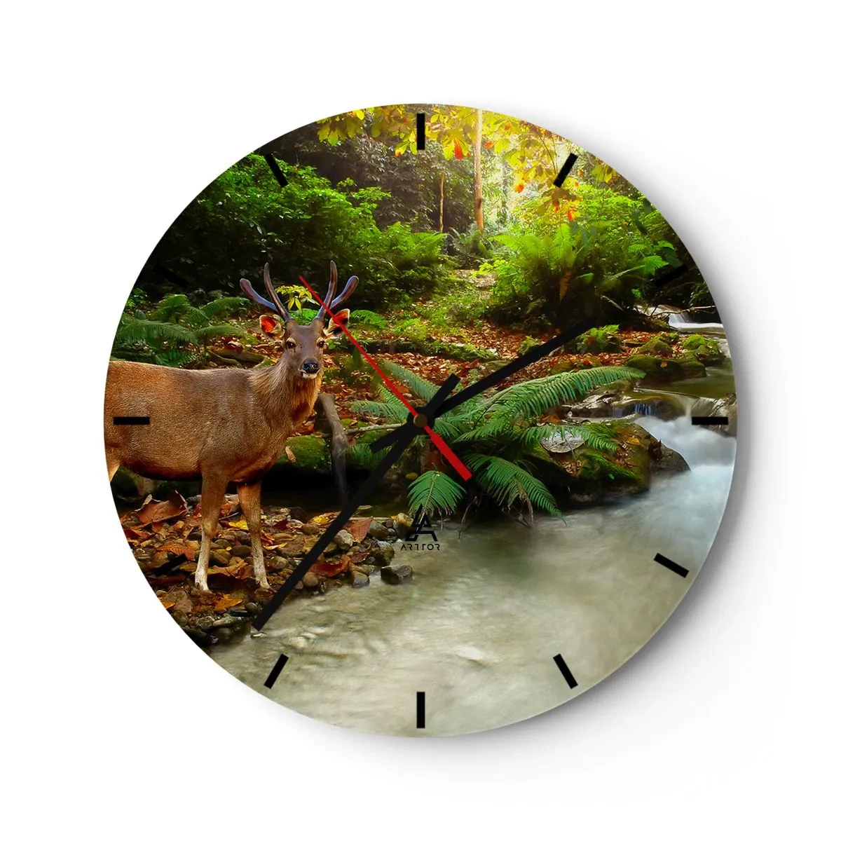 Horloge murale - Pendule murale - Bienvenue dans mon monde - 40x40 cm