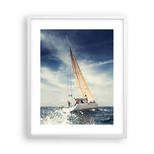 Affiche dans un cadre blanc - Poster - Ils ne nous rattraperont pas ! - 40x50 cm