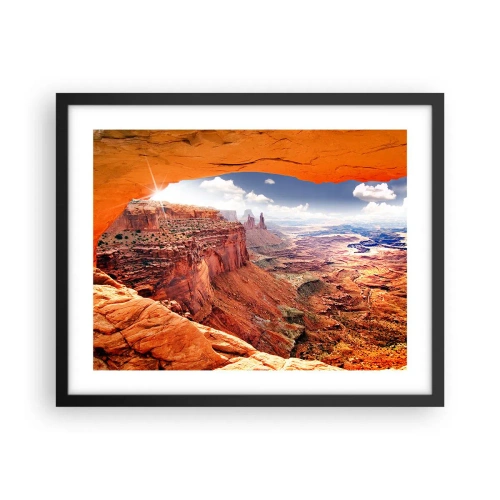Affiche dans un cadre noir - Poster - Sculpté par la nature elle-même - 50x40 cm