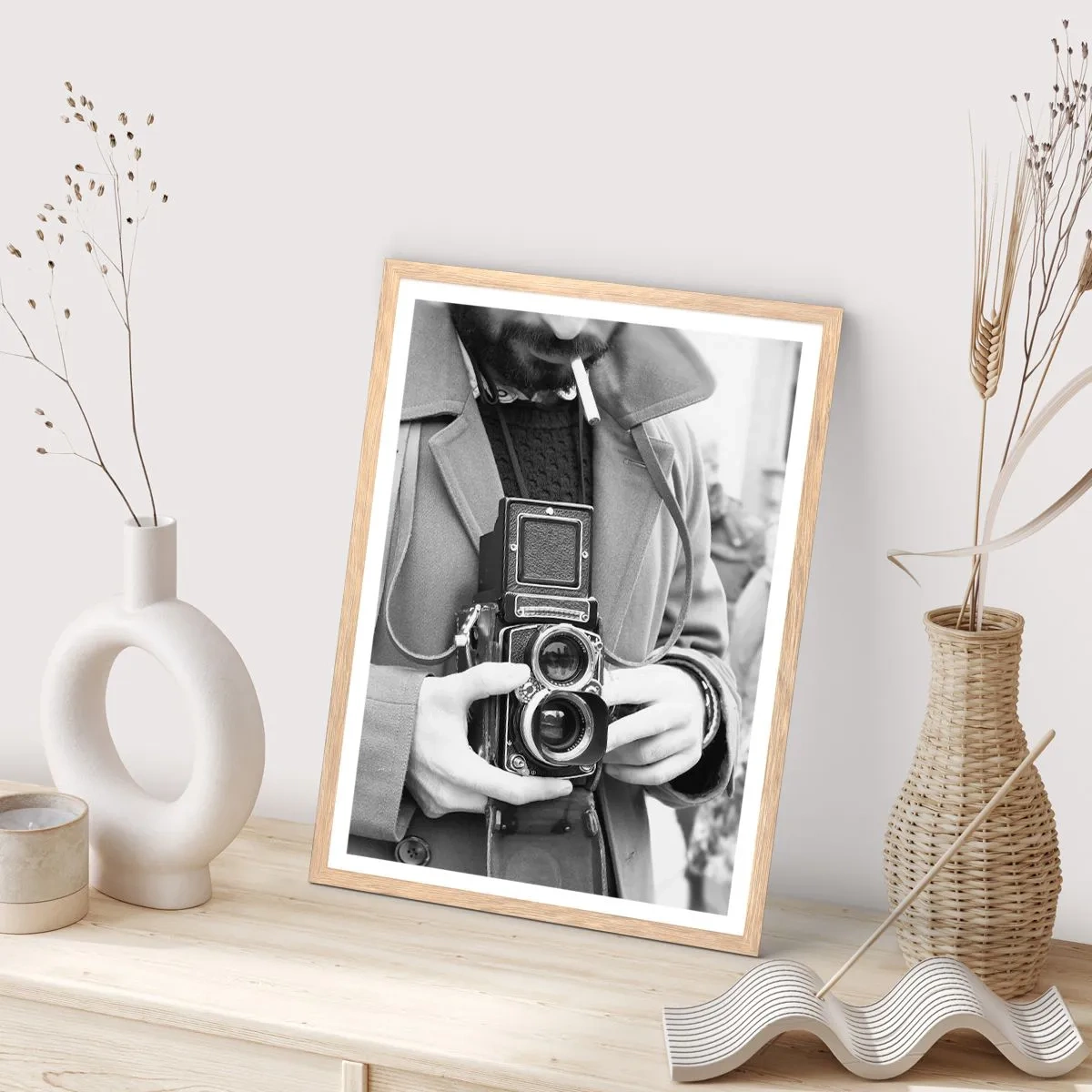 Affiche dans un chêne clair - Poster - Dans un style rétro - 61x91 cm