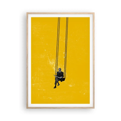 Affiche dans un chêne clair - Poster - Un jour comme tous les jours - 70x100 cm