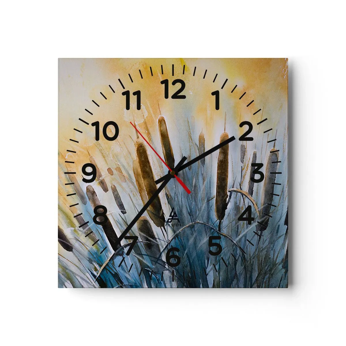 Horloge murale - Pendule murale - Fraicheur de l'eau, chaleur du soleil - 40x40 cm