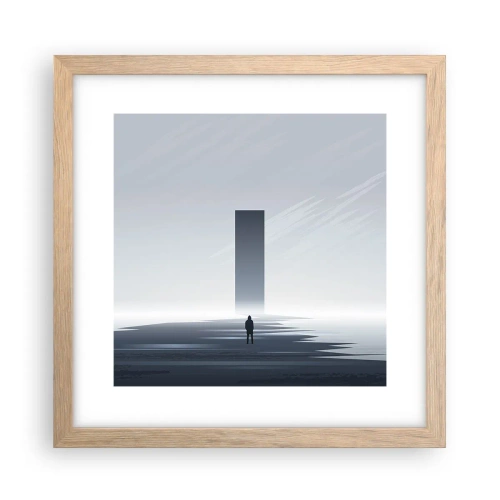 Affiche dans un chêne clair - Poster - Opportunité ou menace ? - 30x30 cm