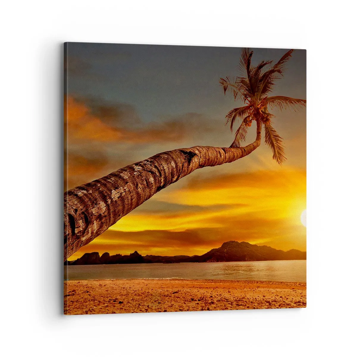 Impression sur toile - Image sur toile - Vacances exotiques, aventure caribéenne - 70x70 cm