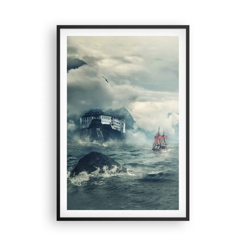 Affiche dans un cadre noir - Poster - Dans l'eau magique - 61x91 cm