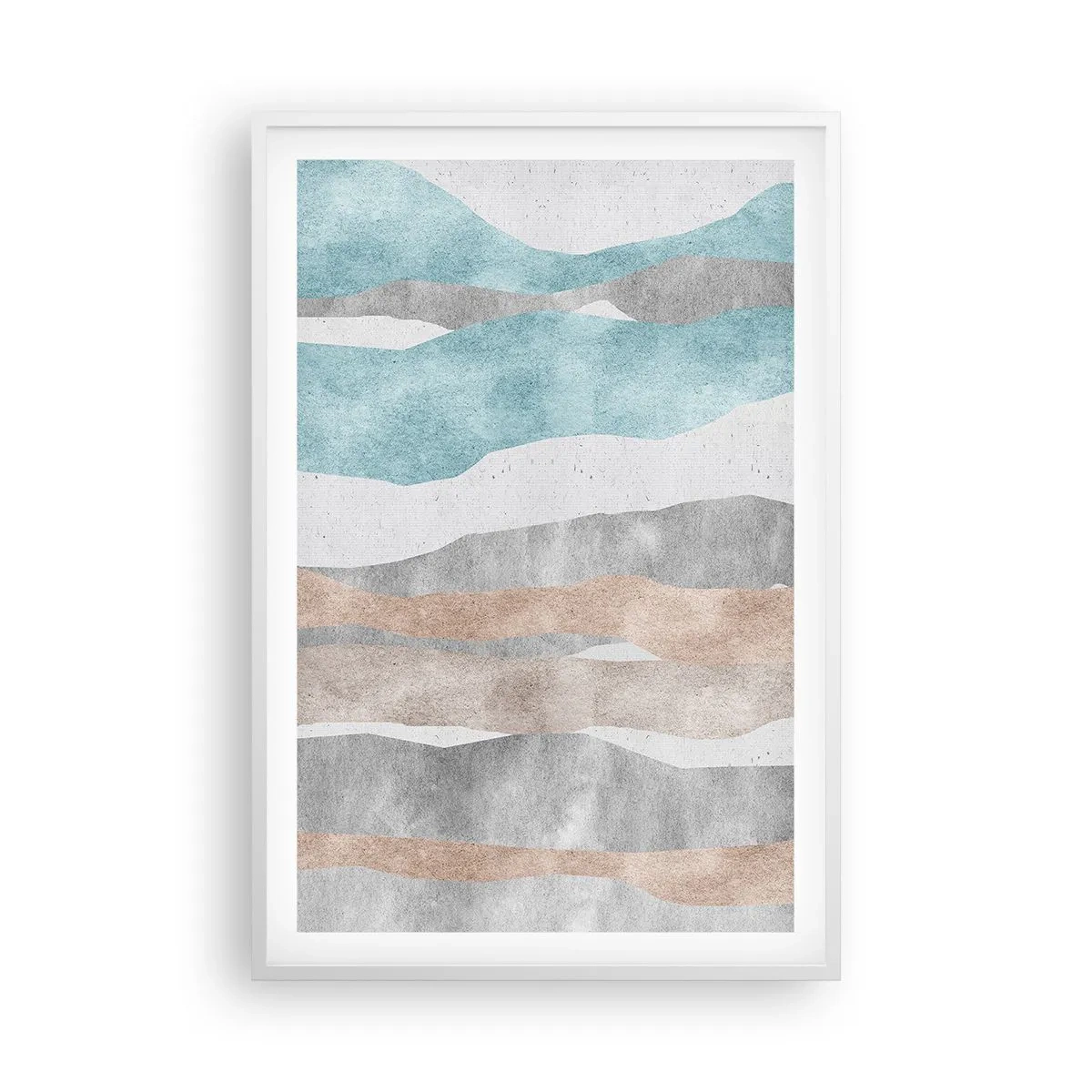 Affiche dans un cadre blanc - Poster - Une étude de proximité - 61x91 cm