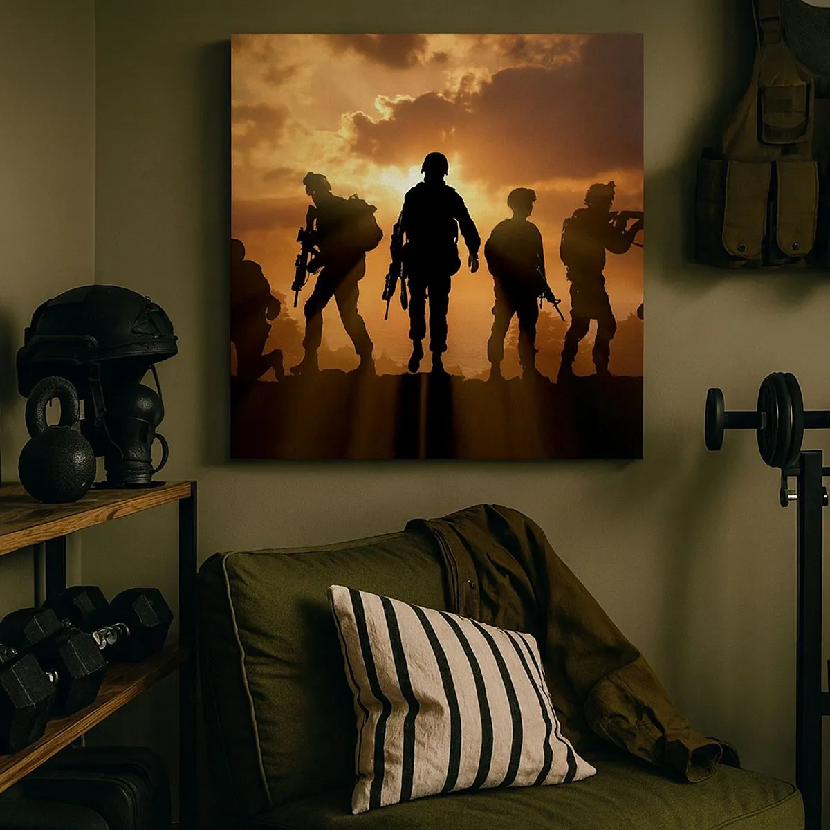 Impression sur toile - Image sur toile - Brothers in arms - 30x30 cm