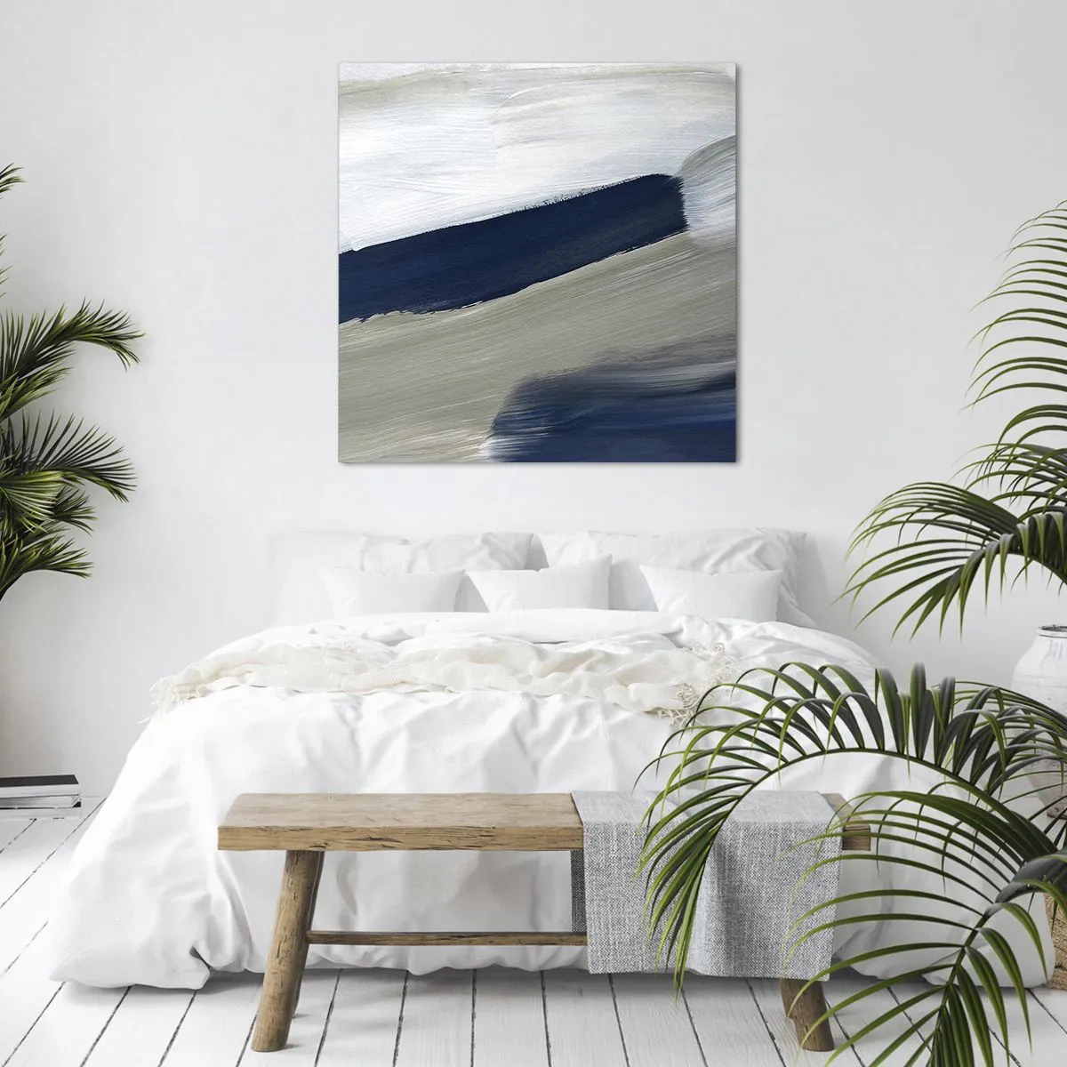 Impression sur toile - Image sur toile - Rencontre avec la blancheur - 30x30 cm