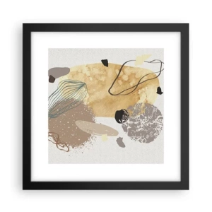 Affiche dans un cadre noir - Poster - Plumcologie appliquée - 30x30 cm