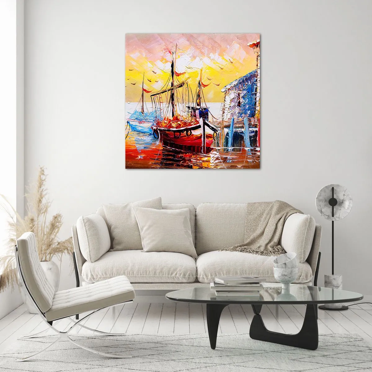 Impression sur verre - Image sur verre - Bon retour - 70x70 cm