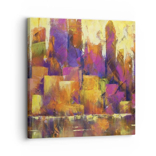Impression sur toile - Image sur toile - Composition métropolitaine - 30x30 cm