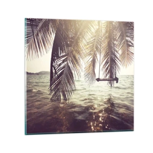 Impression sur verre - Image sur verre - Vous pouvez vous balancer dans les nuages ​​à volonté - 40x40 cm