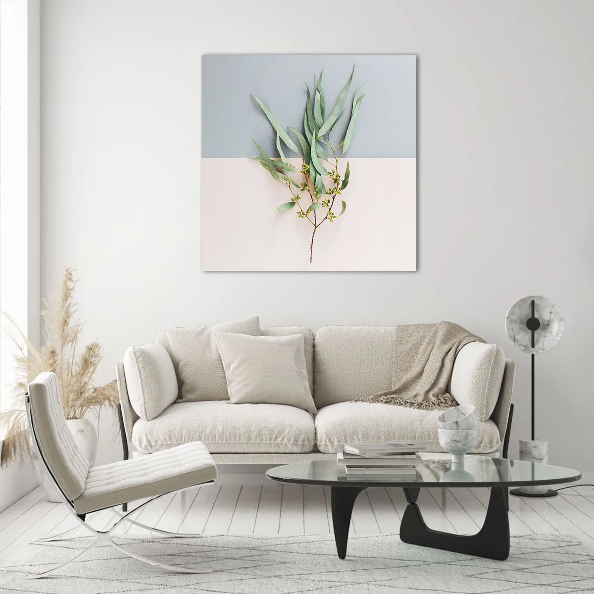 Impression sur verre - Image sur verre - Subtilité pastel - 60x60 cm