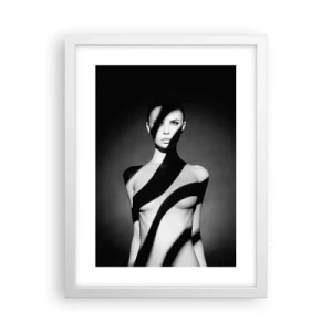 Affiche dans un cadre blanc - Poster - Dans la brillance et l'ombre - 30x40 cm